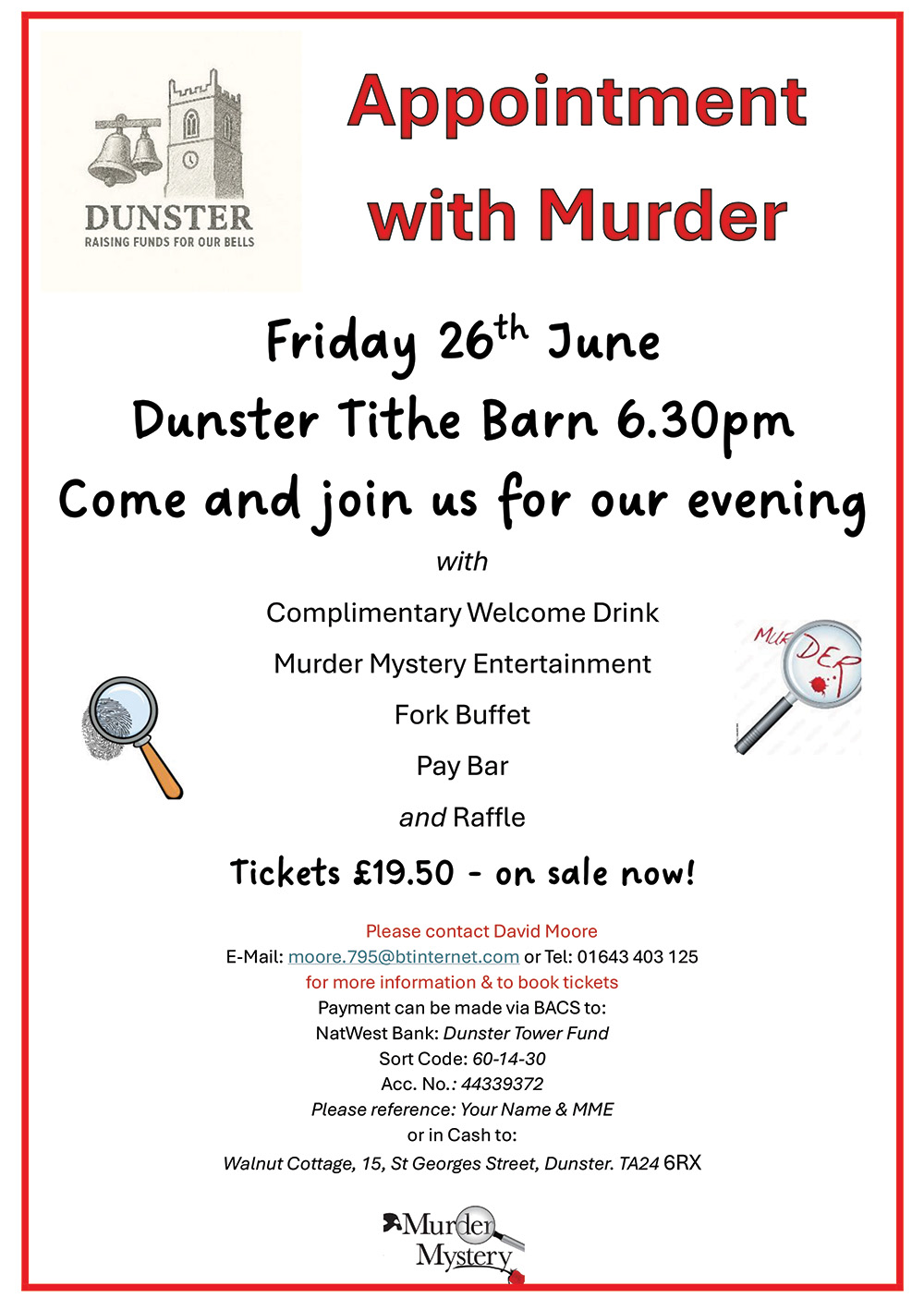 Appointment with Murder – Murder Mystery Evening